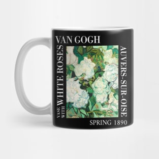 Van Gogh - Vase with White Roses Closeup Stylised Mug